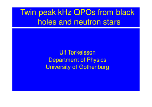 Twin peak kHz QPOs from black holes and neutron stars