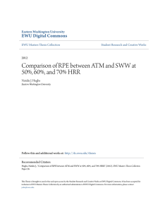 Comparison of RPE between ATM and SWW at 50%, 60%, and 70