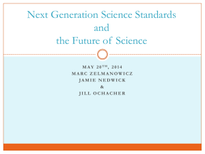 Next Generation Science Standards and the Future of Science