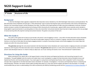 NGSS Support Guide