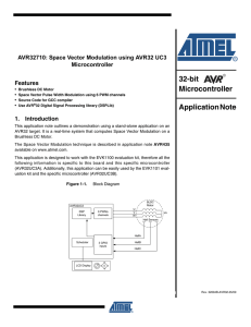 AVR32710: Space Vector Modulation using AVR32 UC3