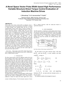 A Novel Space Vector Pulse Width based High Performance