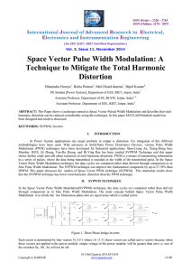 Space Vector Pulse Width Modulation: A Technique to