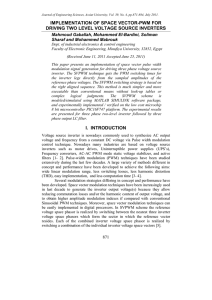 implementation of space vector-pwm for driving