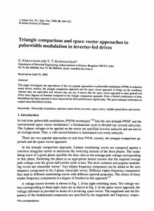 Triangle comparison and space vector approaches to pulsewidth