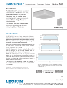 540 Series Square-Plex Surface Square Compact