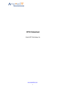 BT53 Datasheet - Amp`ed RF Wireless Technology