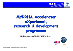 MYRRHA Accelerator eXperiment, research - IPN Orsay