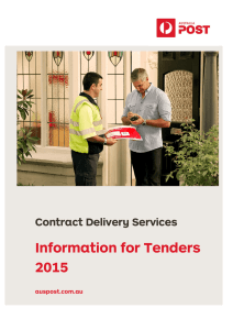 Information for Tenders
