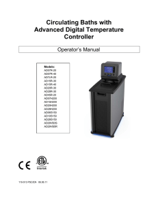 Thank you for purchasing the MX Immersion Circulator