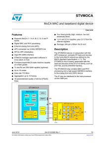 MoCA MAC and baseband digital device