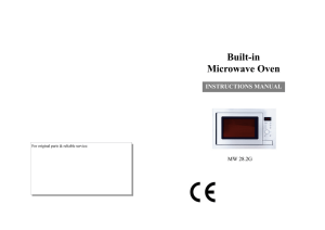 MW28.2G Microwave user manual