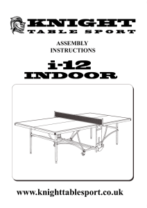 Gallant Knight i-12 indoor user manual, parts list and build instructions