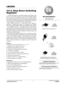 LM2596 3.0 A, Step-Down Switching Regulator