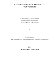 HYSTERETIC CONTROLLED DC-DC CONVERTERS 2014 Wright