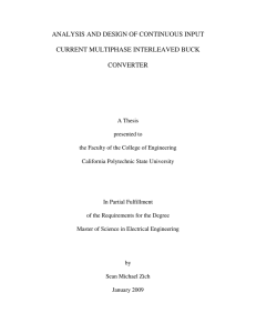 analysis and design of continuous input current multiphase