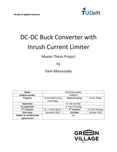 DC-DC Buck Converter with Inrush Current Limiter