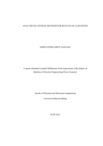 ANALYSIS OF CONTROL METHODS FOR BUCK DC-DC