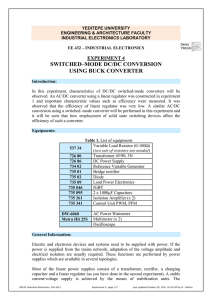 switched–mode dc/dc conversion using buck converter