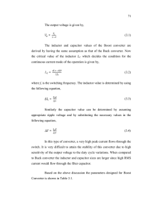 71 The output voltage is given by, = (3.1) The