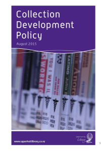 Collection Development Policy