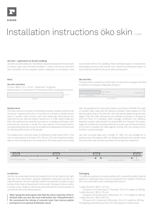 Installation instructions öko skin11/2015
