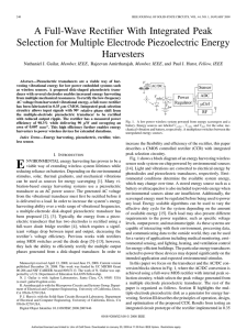 A Full-Wave Rectifier With Integrated Peak Selection for Multiple