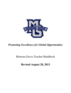 MGSD Teacher Handbook - Monona Grove School District