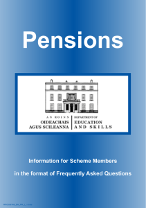 Pensions - Department of Education and Skills