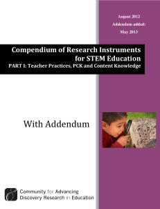 Compendium of Research Instruments for STEM