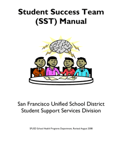 Student Success Team (SST) Manual