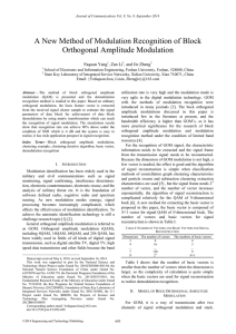 A New Method of Modulation Recognition of Block Orthogonal