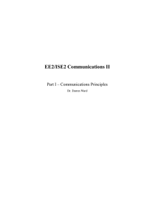 EE2/ISE2 Communications II - Department of Electrical and