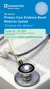Primary Care Evidence-Based Medicine Update