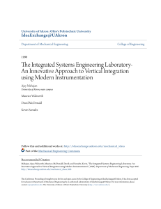 The Integrated Systems Engineering Laboratory