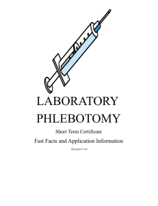 laboratory phlebotomy - Cuyahoga Community College