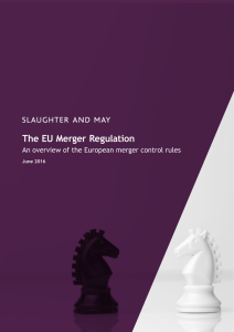 The EU Merger Regulation