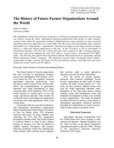 The History of Future Farmer Organizations Around the World