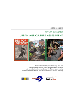 urban agriculture assessment