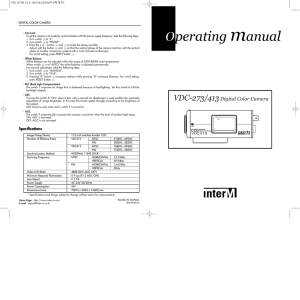 VDC-273/413Digital Color Camera