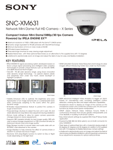 Sony SNC-XM631 - Network Webcams