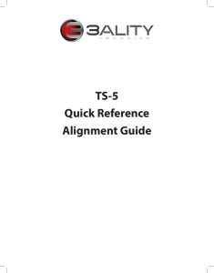 TS-5 Quick Reference Alignment Guide