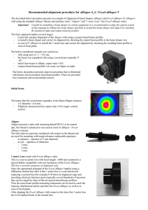 Recommended alignment procedure for πShaper 6_6