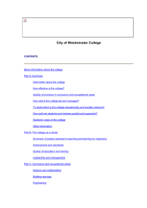 City of Westminster College