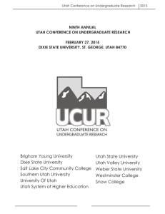 UCUR 2015 Program Schedule