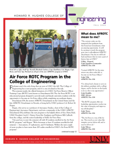 Air Force ROTC Program in the College of Engineering