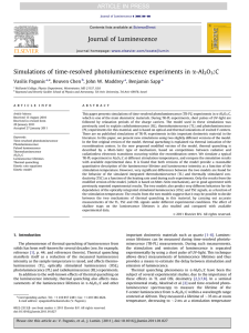 Simulations of time-resolved photoluminescence experiments in a