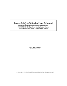 PowerDAQ AO Series User Manual