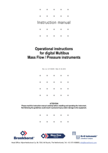 Operating instructions digital instruments