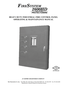 FireSystem 2600HD Industrial Fire Control Panel